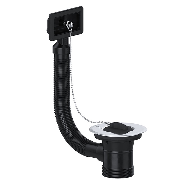 Sink Combination Waste With Rectangular Overflow Plumb Spares Direct